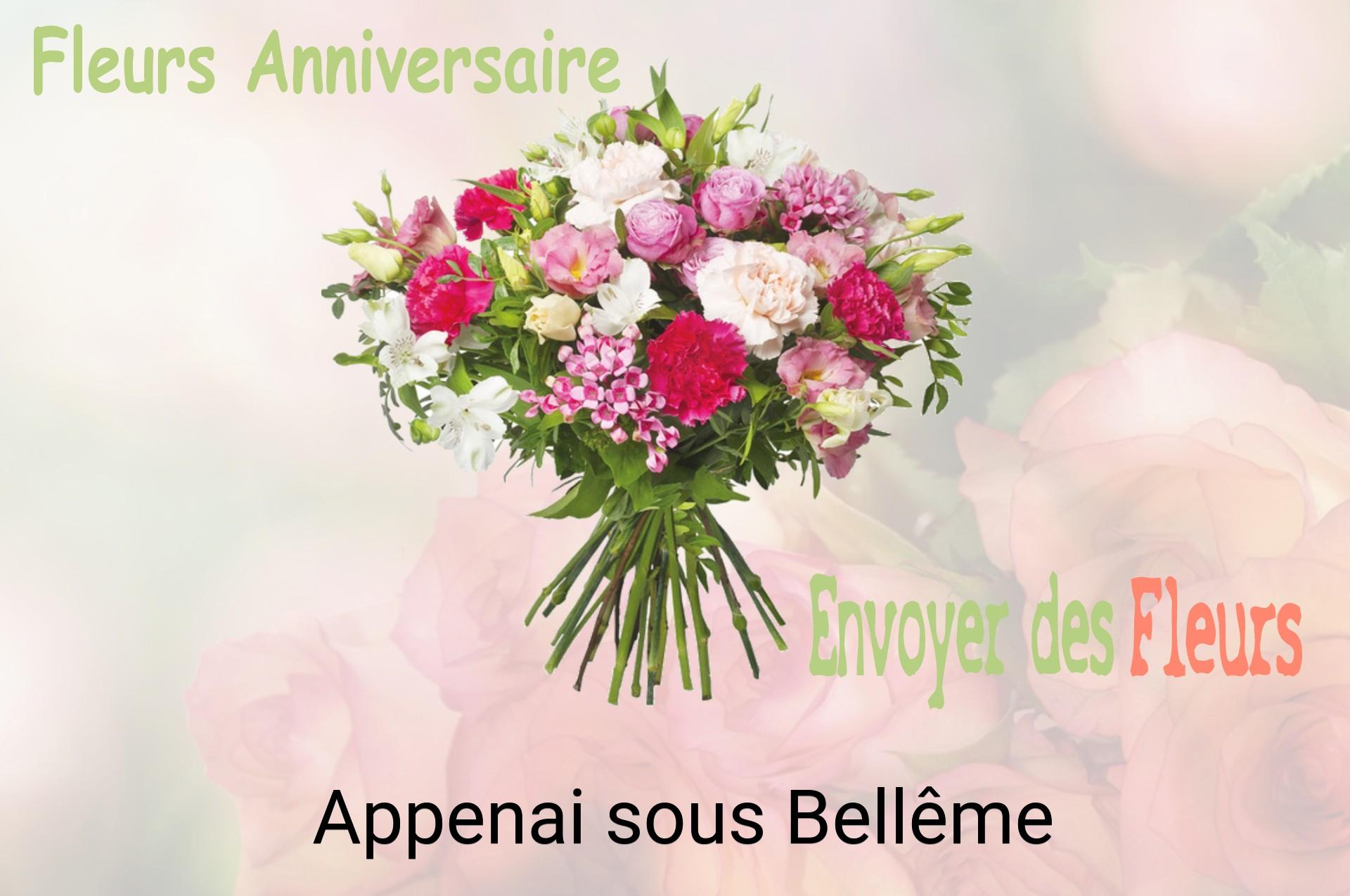 Bouquet de fleurs d’anniversaire livré à Appenai-sous-Bellême