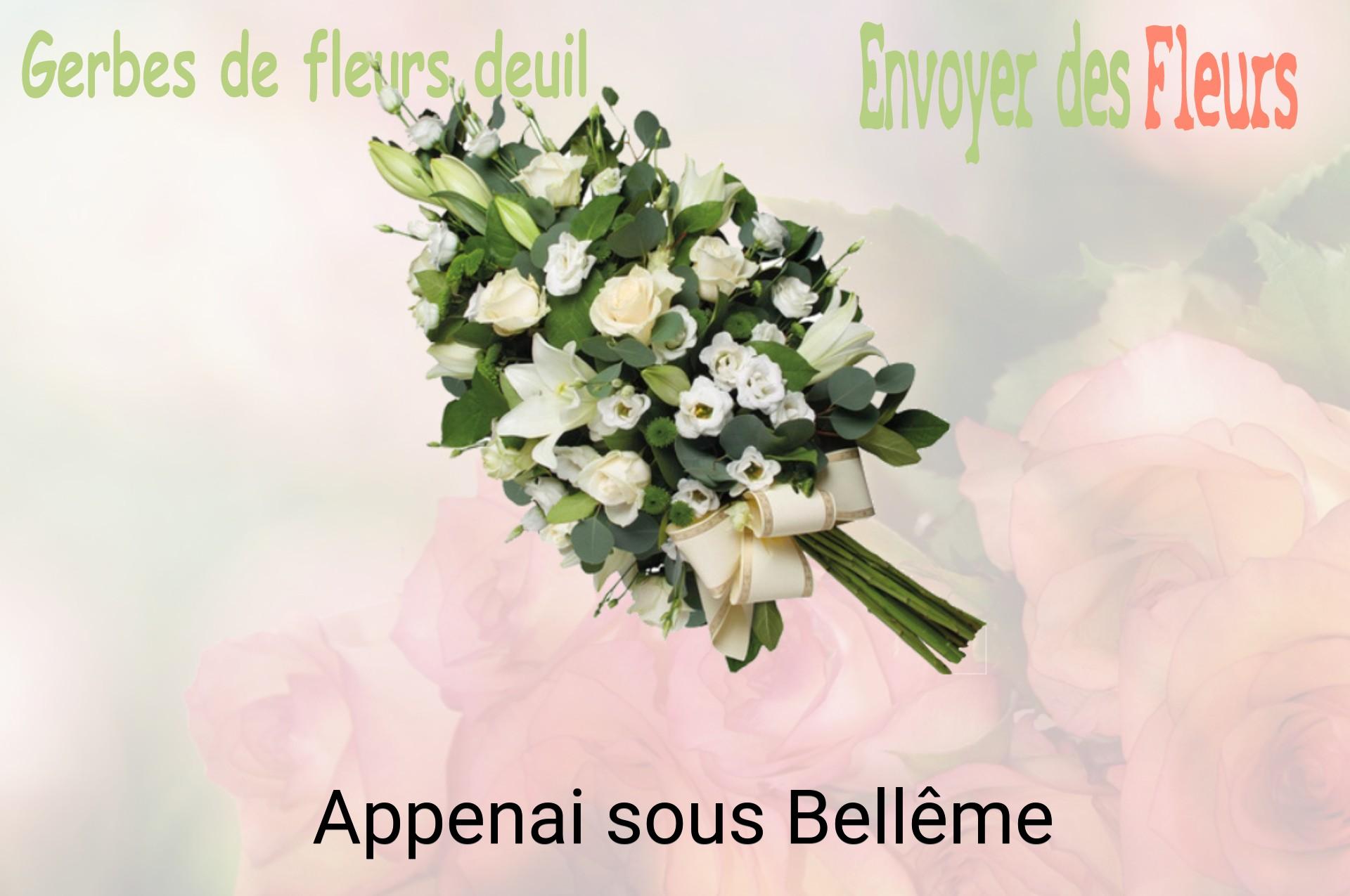 Gerbe de fleurs de deuil livrée à Appenai-sous-Bellême